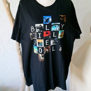 Billy Joel T Shirt Featuring LP covers from 1971 to 1993 Size 2XL